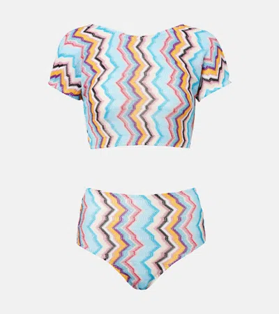Missoni Zig Zag Lamé Bikini In Multi