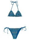 Missoni Zig Zag Lamé Bikini In Blue