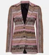 Missoni Lapel Long-sleeved Suit Jacket In Multicoloured
