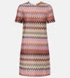 Missoni Minikleid Aus Baumwolle Und Viskose Im Zick-zack In Multi