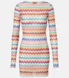 Missoni Zig Zag Lamé T-shirt In Pink