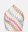 Missoni Zig Zag Lamé Top In Multicolor