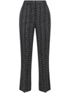 Missoni Zig Zag Lam Trousers In Black  