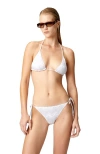 Missoni Zig Zag Lamé Viscose Bikini In White