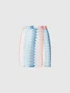 Missoni Sarong-minirock Aus Zick-zack-lamé Aus Viskosemischung In Multicoloured