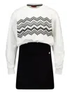 Missoni Zig-zag Long-sleeve Dress In White