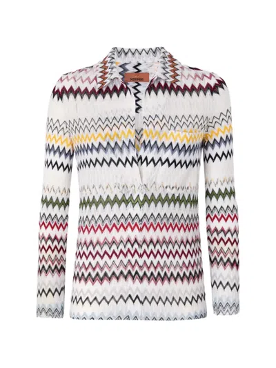 Missoni Zig Zag Long-sleeve T-shirt In Multi
