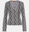 Missoni Embroidered Viscose Blend Sweater In Black