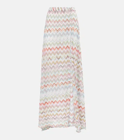 MISSONI ZIG ZAG METALLIC MAXI SKIRT