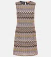 Missoni Sleeveless Mini Dress In Multicoloured