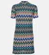 Missoni Women Zig Zag Motif Wool Mini Dress In Multicoloured