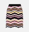 Missoni Zigzag Greek-motif Mini Skirt In Multicoloured