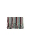 Missoni Multicolor Scarf With Zig Zag Motif In Viscose And Cotton Blend Woman In Multicolor
