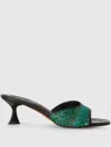 Missoni Zig Zag Mules In Green
