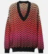 Missoni Zig Zag Ombré Cotton-blend Sweater In Multicolor