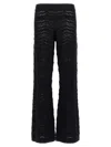 Missoni Glitter Effect Flare Pants In Black