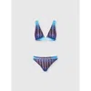 Missoni Zig Zag Pattern Bralette Bikini In Multi