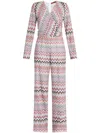 Missoni Zig Zag-pattern Jumpsuit In Pink