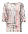 Missoni Zig-zag Pattern Knitted Top In Multi