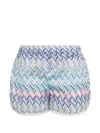Missoni Zig-zag-pattern Shorts In Multi
