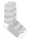 Missoni Zig Zag-pattern Socks In Multi
