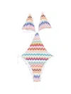 Missoni Zig-zag Pattern Swimsuit In Multi