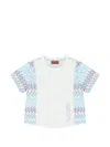 Missoni Zig-zag Pattern T-shirt In Blue