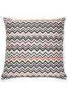 Missoni Zig-zag Patterned Cushion In Nude