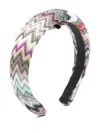 Missoni Zig-zag Patterned Headband In Black
