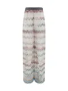 Missoni Mesh Pants With Zig Zag Pattern In Multicolor