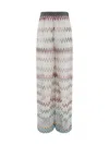 Missoni Mesh Pants With Zig Zag Pattern In Multicolor