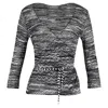 Missoni Zig Zag Patterned See-through Wrap Jumper In Black Viscose In Black