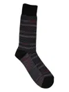 Missoni Zig-zag Patterned Socks In Gray