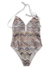 Missoni One Piece Multicolor Red Tones In Multicolour