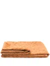 Missoni Zig-zag-print Cotton Bath Towel In Orange