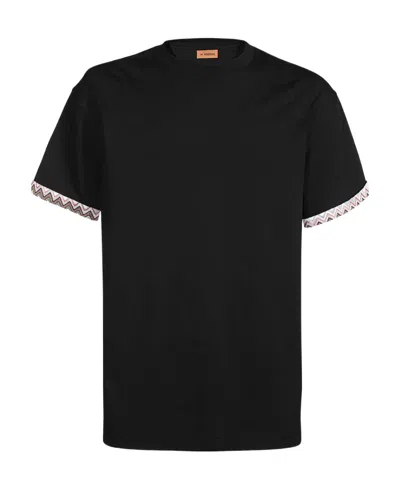 Missoni Zig-zag Print Edge T-shirt In Black