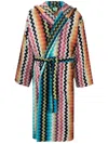 Missoni Zig-zag Print Pattern Robe In Blau
