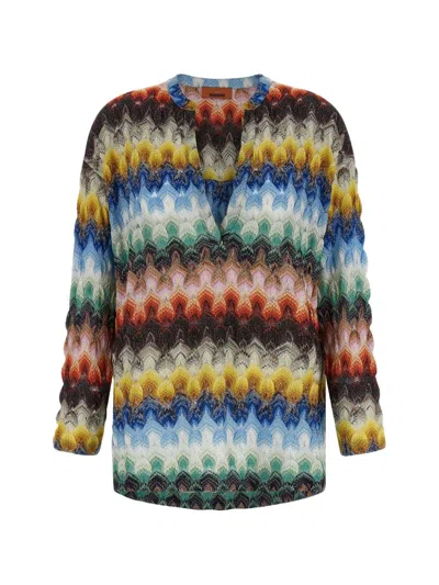 Missoni Zig Zag Print Shirt In Multi