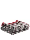 Missoni Zig-zag-print Soft Blanket In Red