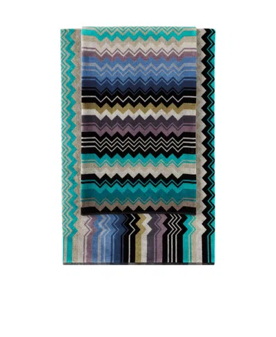Missoni Zig-zag Print Towel Set In Gray