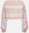 Missoni Zig Zag Printed Cropped Top In Multicoloured