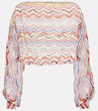 Missoni Zig Zag Printed Cropped Top In Multicoloured