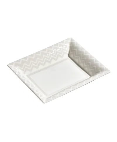 Missoni Zig Zag Rectangular Large Tray In Luxury Box In Multi