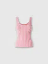 Missoni Zig Zag Ribbed Tank Top With Sequins In Multicoloured