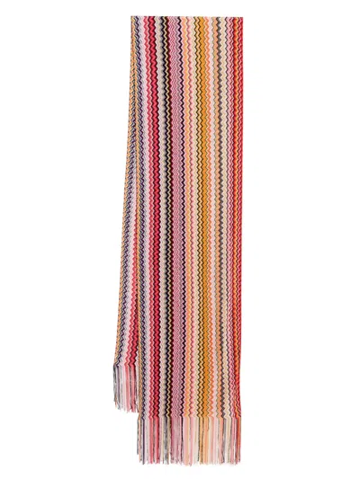 Missoni Zig Zag Scarf In Red