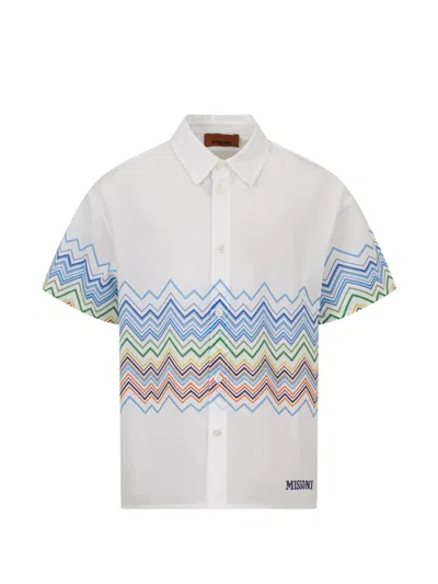 Missoni Zig-zag Shirt In White