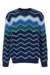 Missoni Pullover Mit Rundhalsausschnitt Und Makro-zickzack- Und Melange-details