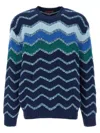 Missoni Pullover Mit Rundhalsausschnitt Und Makro-zickzack- Und Melange-details