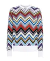 Missoni Zig-zag Sweatshirt In Multicolor
