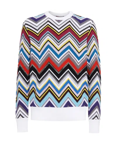 Missoni Zig-zag Sweatshirt In Multicolor